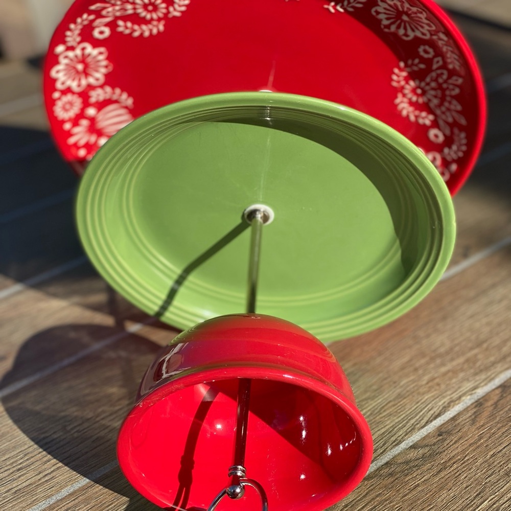 3 Tiered Cupcakes Stand Grinch Red